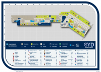Схема Терминала 1 the airport Sydney Kingsford Smith International Airport