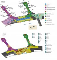 Terminal layout the airport Domodedovo International Airport