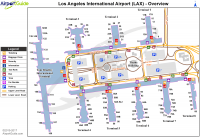 Terminal layout the airport Los Angeles International Airport