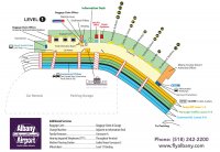 Terminal layout. Floor 1 the airport Albany International Airport