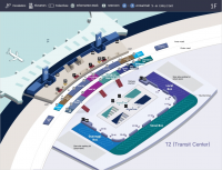 Схема Терминала 2 the airport Incheon International Airport
