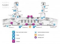 Terminal layout. Floor 1 the airport Domodedovo International Airport