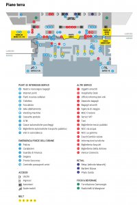 Terminal layout the airport Venice Marco Polo Airport