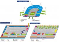 Terminal layout the airport Antalya International Airport