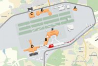 Terminal layout the airport Sheremetyevo International Airport